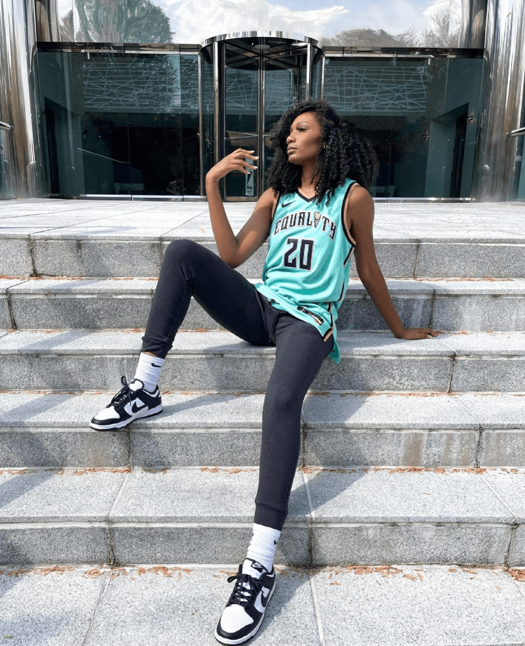 Girls wearing top jordan 1s